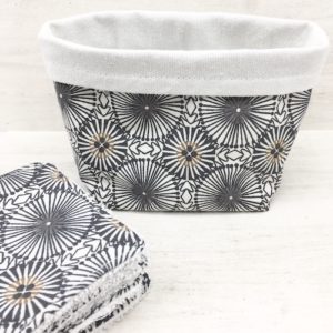 lingettes-lavables-ecologiques-motifs-grises-gris-panier-rangement-réutilisable