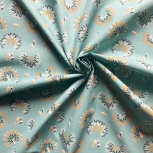 tissu-au-metre-artifice-coton-bleu-ocre-fleuri