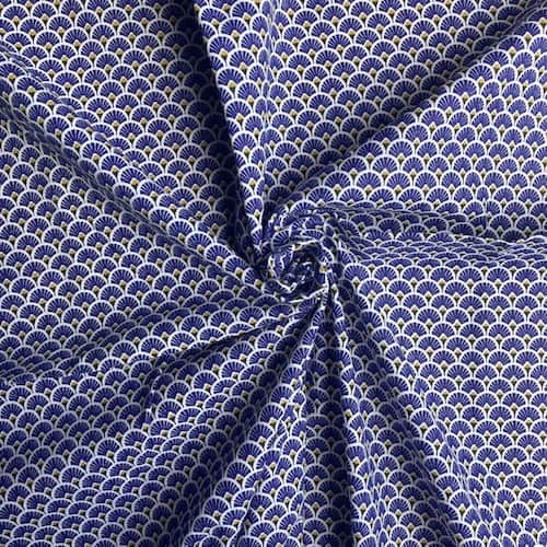 tissu-eventails-indigo-coton